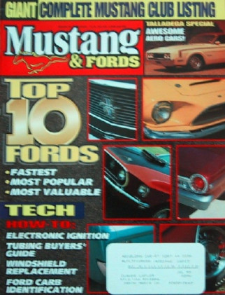 MUSTANG & FORDS 1995 MAR - R-CODES, LIGHTWEIGHTS